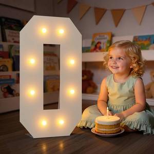 lot 14101 image: Tongjoy Marquee Letters 2 Feet Tall Large Light up Letters O for Decor