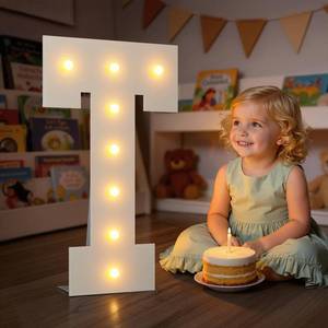 lot 14109 image: Tongjoy Marquee Letters 2 Feet Tall Large Light up Letters T for Decor