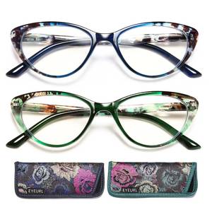 lot 14127 image: EYEURL Reading Glasses for Women Cat Eye Blue Light Blocking Readers 1.25