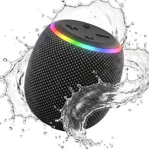 lot 14132 image: BassBloom Room 3 Portable Bluetooth Speaker, IPX6 Waterproof,12W JIKE BASS Powerful Stereo Sound with RGB Lights, TWS Pairing, Bluetooth 5.4, Great Gift Idea for on Any Surface at Home