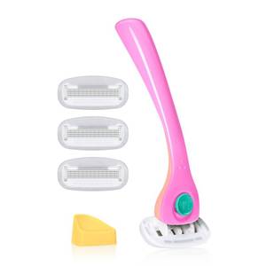 lot 14458 image: Billie Razors for Women, Malibu - 1 Handle, 4 Refills & Magnetic Holder