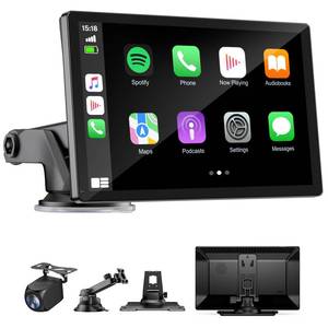 lot 14470 image: 9 Wireless Apple Carplay Screen for Car with OTA Update, Backup Camera