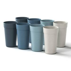 lot 14488 image: Homestockplus 20 Oz Tumbler Cups,Unbreakable Drinking Cups Microwave and Dishwasher Safe BPA Free E-Co Friendly Reusable Cup For Smoothies,Water,Wine,Alcohol Etc. Drinks��Set of 8��