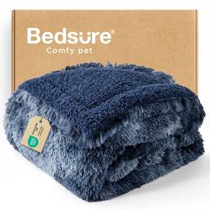 lot 14496 image: Bedsure Waterproof Dog Blankets for Medium Dogs, Fluffy Faux Fur, 40x50