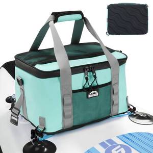 lot 19716 image: Widitn Waterproof Paddle Board Cooler, Hard Bottom Paddleboard Cooler Deck Bag with Adjustable Strap, Bottle Opener, SUP Kayak Bag Fits 30 Cans for Paddleboarding, Kayaking, Camping