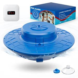 lot 19728 image: Pool Alarm for Inground & Above Ground Pools, Adjustable Sensitivity 85dB Loud Alerts, Weatherproof Floating Pool Safety Alarms for Pets (Blue)