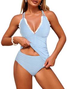 lot 20084 image: ZAFUL Womens Tankini Bathing Suits Two Piece Swimsuit Sexy Push Up Tankinis Large