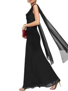 lot 20115 image: Parthea Womens Summer Formal Wedding Guest Dresses Black Large