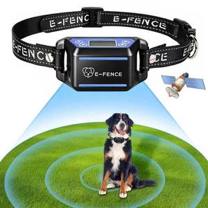 lot 20130 image: Wireless GPS Dog Collar Fence �� Electric Containment System, No Monthly Fee, Adjustable Beep, Vibration & Static. 48H Waterproof Rechargeable Collar for Backyard Escape Prevention & Camping