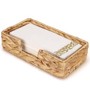 lot 20142 image: Farmhouse Napkin Holder Water Hyacinth Guest Towel Holder Disposable Paper Hand Towel Holder for Bathroom Accessories Dinner Napkin Holder for Table Kitchen Home Party Rustic Towel Tray Napkin Basket
