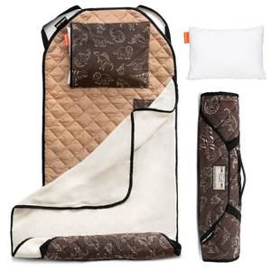 lot 20143 image: Tot Cot Kids Nap Mat - Toddler Preschool Daycare Bedding Cover with Blanket and Pillow - Ages 2 Yrs to 5 Yrs