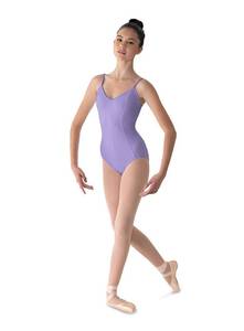 lot 20145 image: Mirella Womens Princess Seam V-Front Camisole Dance Leotard,Lilac,Small Petite