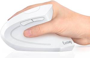 lot 20152 image: Lekvey Ergonomic Mouse, Rechargeable Vertical Wireless Mouse, White