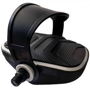 lot 20158 image: YBEKI Pro Spin Bike Pedals with Adjustable Straps - 916 Spindle for PelotonSchwinnSunny Indoor Exercise Bikes  Heavy-Duty PP Plastic & PVC Straps  Non-Slip Diamond Surface