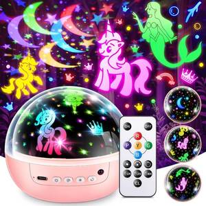 lot 20183 image: Girl Gifts & Toys, ��3 Film & 93 Colors��Kids Night Light Projector, Unicorn ToysPrincess ToysMermaid ToyNight Light for Kids, 4 Year Old Girl Birthday Gifts, Juguetes para Ni�as, Mu�ecas para Ni�as