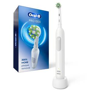 lot 20185 image: Oral-B Pro 1000 Rechargeable Electric Toothbrush, White