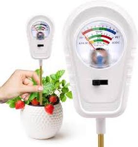 lot 14056 image: Soil Test Kit 3-in-1, Soil Moisture Meter, Soil PH Meter, Fertility Soil Tester, Soil Tester for Garden, Lawn, Farm, Outdoor & Indoor Use (Ivory Mist White)