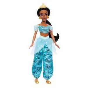 lot 14079 image: Mattel Disney Princess Enchanted Stories Jasmine Fashion Doll, Posable Aladdin Doll with Sparkling Outfit, Tiara and Accessories, Toy for Kids Ages 3