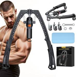lot 1283 image: Twister Arm Trainer, 3 in 1 Hydraulic Power Chest Workout Equipment with Ab Roller Wheels and Hooks, Adjustable 22-440lbs Arm Trainer for Men Women, Home Gym Equipment for Full Body Strength Training