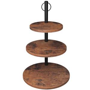 lot 1297 image: LZelriy Cupcake Stand, Rustic Wood 3 Tier Cake Stand, Dessert Table Display