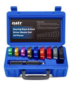 lot 1301 image: OMT Bearing Press Kit, 10pc Bearing Race and Seal Driver Set