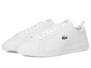 lot 1319 image: Lacoste Court Base Sneakers Mens Shoes White  12 D - Medium, Leather used