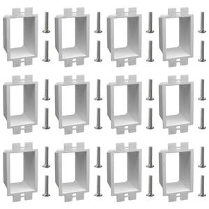 lot 2077 image: XGGYA 1-Gang BE1 Non-Metallic Electrical Power Outlet Box Extender, 12 Pack
