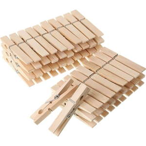 lot 2079 image: Mr. Pen- Wooden Clothes Pins  Natural Wood  2.9 Inch  50 Pack  Rust Resistant Clothes Pins for Hanging Clothes