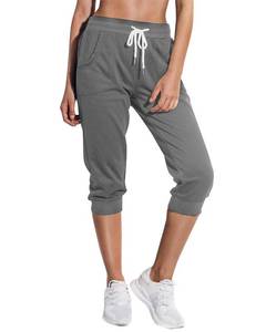 lot 2121 image: SPECIALMAGIC Womens Capri Sweatpants Dark Grey 2XL