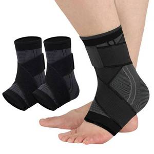 lot 2133 image: Ankle Braces for Men & Women, 2 pcs Ankle Compression Sleeve Plantar Fasciitis Brace Plantar Fasciitis Relief, Arch Support Socks Ankle Sleeve Ankle Brace for Sprained Ankle (Black, X-Large)