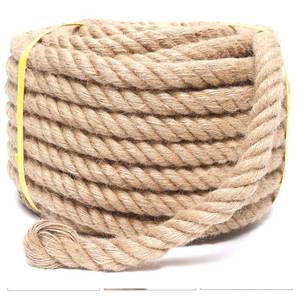 lot 3225 image: Rope 1 Inch 25 Feet Jute Rope, Heavy Duty Jute Rope,Natural Hemp Rope, Twisted Hemp Rope for Crafts, Gardening, Bundling, Climbing, Hammock, Nautical, Tug of War, Railings, Home Decorating