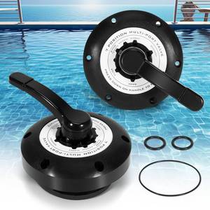 lot 3234 image: VORGENS 600-9600B 7 Position Multi-Port Valve Top, Fit for Waterways Sand Filter WVS003, Compatible with ClearWater, Carefree & TWM Sand Filter 7 Way Valve Lid - Replace Multi-Port 1.5 Top Mount