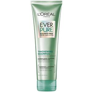 lot 4295 image: LOreal Paris Thickening Sulfate Free Shampoo, Thickens  Strengthens Thin, Fragile Hair, Hair Care with Rosemary Leaf, EverPure, 8.5 Fl Oz (Packaging May Vary)