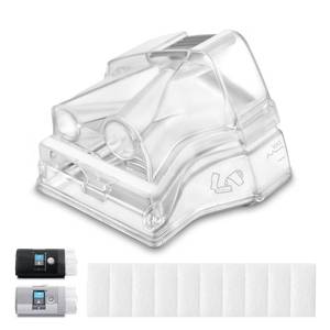 lot 4315 image: Replacement Water Chamber for ResMed AirSense 10, 380ml Water Tub with 10 Packs Filters,Easy to Install and Clean, Reliable CPAP S10 Supplies