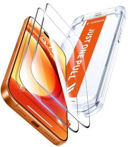 lot 4332 image: TORRAS Unbreakable for iPhone 17 Pro Screen Protector, 9H Military-Grade,12 FT Shatterproof, Aerospace Tempered Glass 2 Pack - Full Coverage, Anti-Scratch, Bubble-Free, Easy Installation,6.3 inch