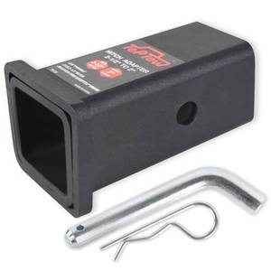 lot 4346 image: TOPTOW 64028HP Trailer Hitch Adapter 2-12 to 2 Hitch Reducer Sleeve  Carbon Steel, 58 inch Pin & Clip Included
