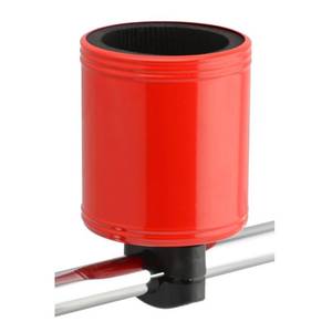 lot 4374 image: Kroozie 2.0 Red Bike Cup Holder - The Ultimate Bicycle Cup Holder for Cruiser, Electric, and Kids Bikes - Adjustable Handlebar Mounted Drink Holder for Yeti, Coffee, Water Bottle, and More