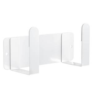 lot 4379 image: BelleJoomu Stainless Steel Wall Mounted Cutting Board Holder Punch-Free Adhesive Multifunctional Kitchen Organizer Pot Lid Storage Rack 7 x 2.3 x 1.8 White