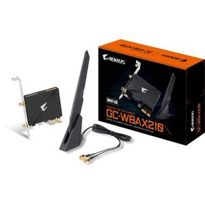 lot 4386 image: GIGABYTE WiFi 6E GC-WBAX210 (2x2 802.11ax Tri-Band WiFiBluetooth 5.2 PCIe Expansion Card)