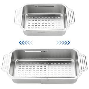 lot 5563 image: Pollock 4 In 1 Collapsible Sink Colander for Kitchen