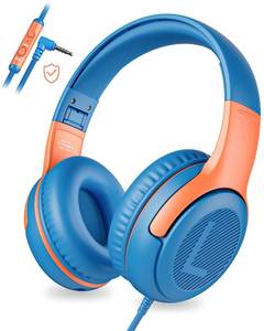 lot 6426 image: awatrue AT2 Kids Headphones for School with Mic, 8594dB Safe Volume Limit