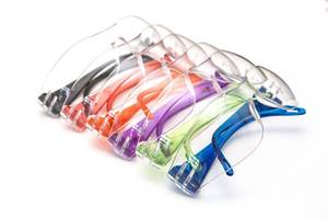 lot 6436 image: G & F Products ANSI Z87.1 EN166 Certified Kids Safety glasses, Scratch, Impact and Ballistic Resistant Safety Goggles with Clear Lens assorted color frame, Child Youth Size, 6 Pairs