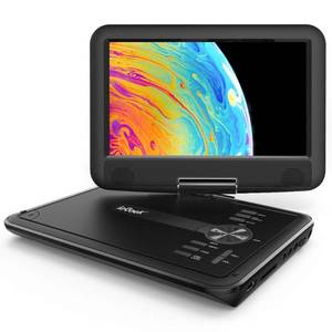 lot 6441 image: ieGeek 11.5 Portable DVD Player for Kids and Car, 9.5 Eye-Protective Screen with 5 Hours Rechargeable Battery, Support Sync TVUSBSD Card and Multiple Disc Formats, Regions Free - Black