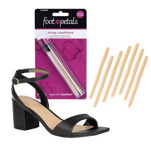 lot 6447 image: Foot Petals Strap Cushions, Stop Slipping Straps, Reduce Rubbing, Prevent Blisters, Red Marks, Better Fit, Trimmable, 8pcs, Khaki