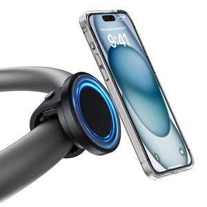 lot 6471 image: Stroller Phone Holder, Compatible with MagSafe, Magnetic Handlebar Mount