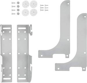 lot 8295 image: 5WB-DMKIT Metal Door Shelf Mount Silver Kit for 5wb1 5wb2 5cw2 Organizer Basket Series RV Pull Out Wire Baskets Cabinet Kitchen Cookware Organizers Waste Containers