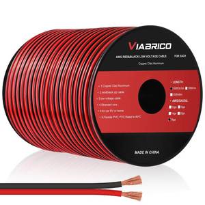 lot 8315 image: VIABRICO 16 Gauge Wire, 16AWG Automotive Wire Electrical Wire 100FT 2 Conductor Red Black 12V24V DC Cable LED Strips Extension for Light RC Car Speaker