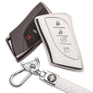 lot 8325 image: HEJMIN for Lexus Key Fob Cover 4-Button TPU Case Accessories with Keychain