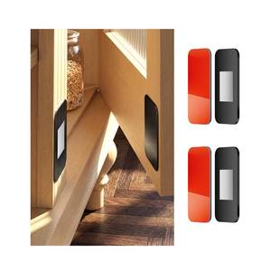 lot 8328 image: 2 Pack Black Cabinet Magnets for Closure, Stainless Steel Cabinet Latch Easy to Install with Double Sided Tape for Kitchen Cabinets, Bathroom, RV Drawer Magnets, Thickness 0.08in