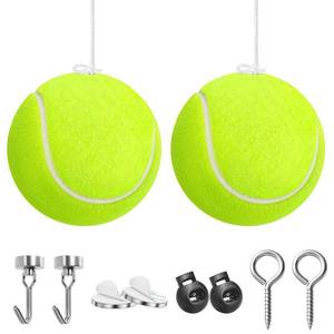 lot 8330 image: Dnairtly Garage Parking Aid with Magnetic & Screw Hooks, 2 Pack Tennis Ball Parking Assist System, Adjustable Garage Stopper for Parking Car, Easy Install Ceiling Parking Guide
